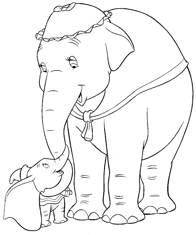 Dumbo movie and Jumbo Junior, then you'll like these coloring pages  title=