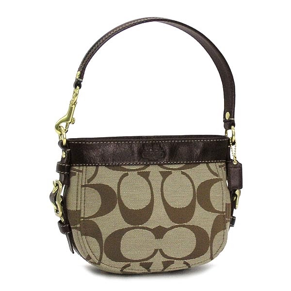 Coach Signature Zoe Top Handle Pouch 41856