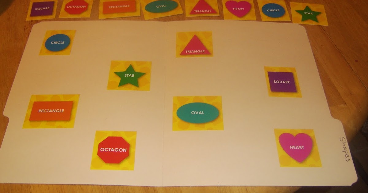 Little Family Fun File Folder Games Shapes