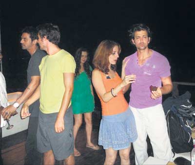 parties in goa. The Roshans were in Goa for