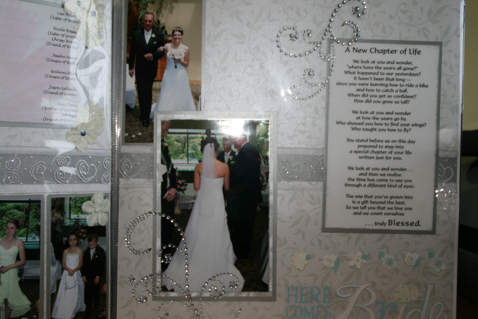 Scrapping and Cards Layouts Michelle's Wedding Scrapbook
