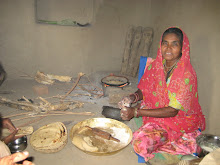 INDIA:  Buri-Bei teaching us how to make Roti