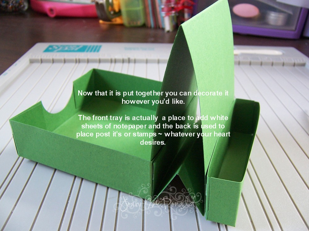 Cards Made By Hand Desk Tidy Tutorial