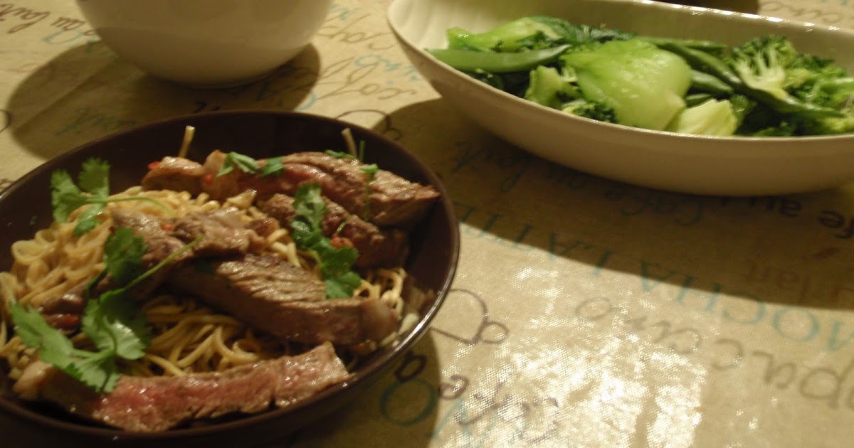 New Food Mondays Jamie's RibEye StirFry and Dan Dan Noodles