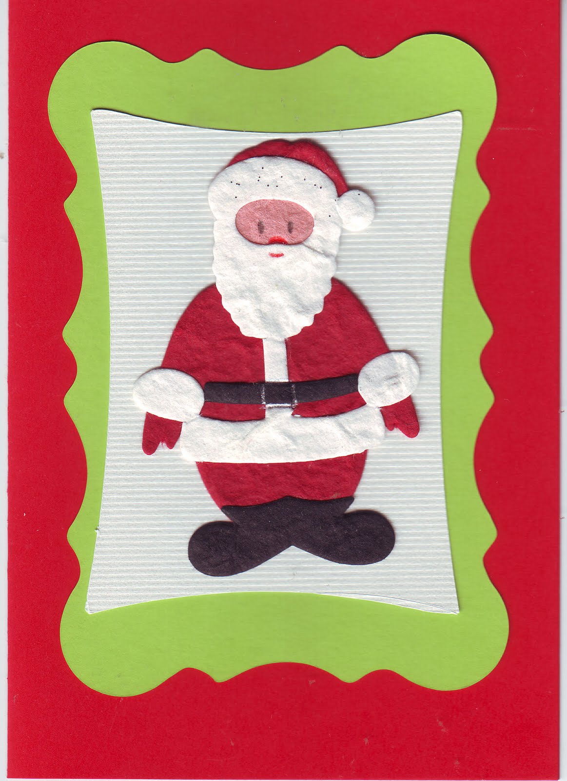 t j turner christmas cards made using santa diecuts santa photo cards