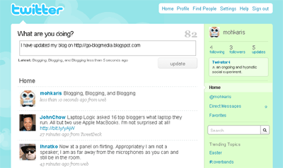 Update Twitter