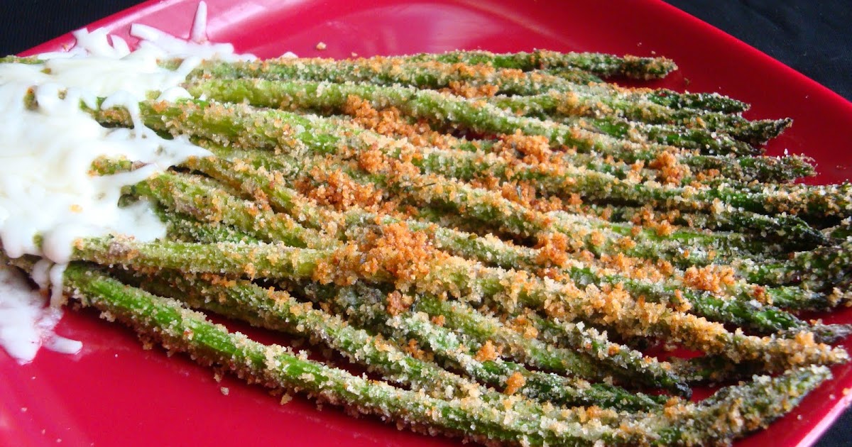 Saju's Kitchen Baked Asparagus with Bread crumbs