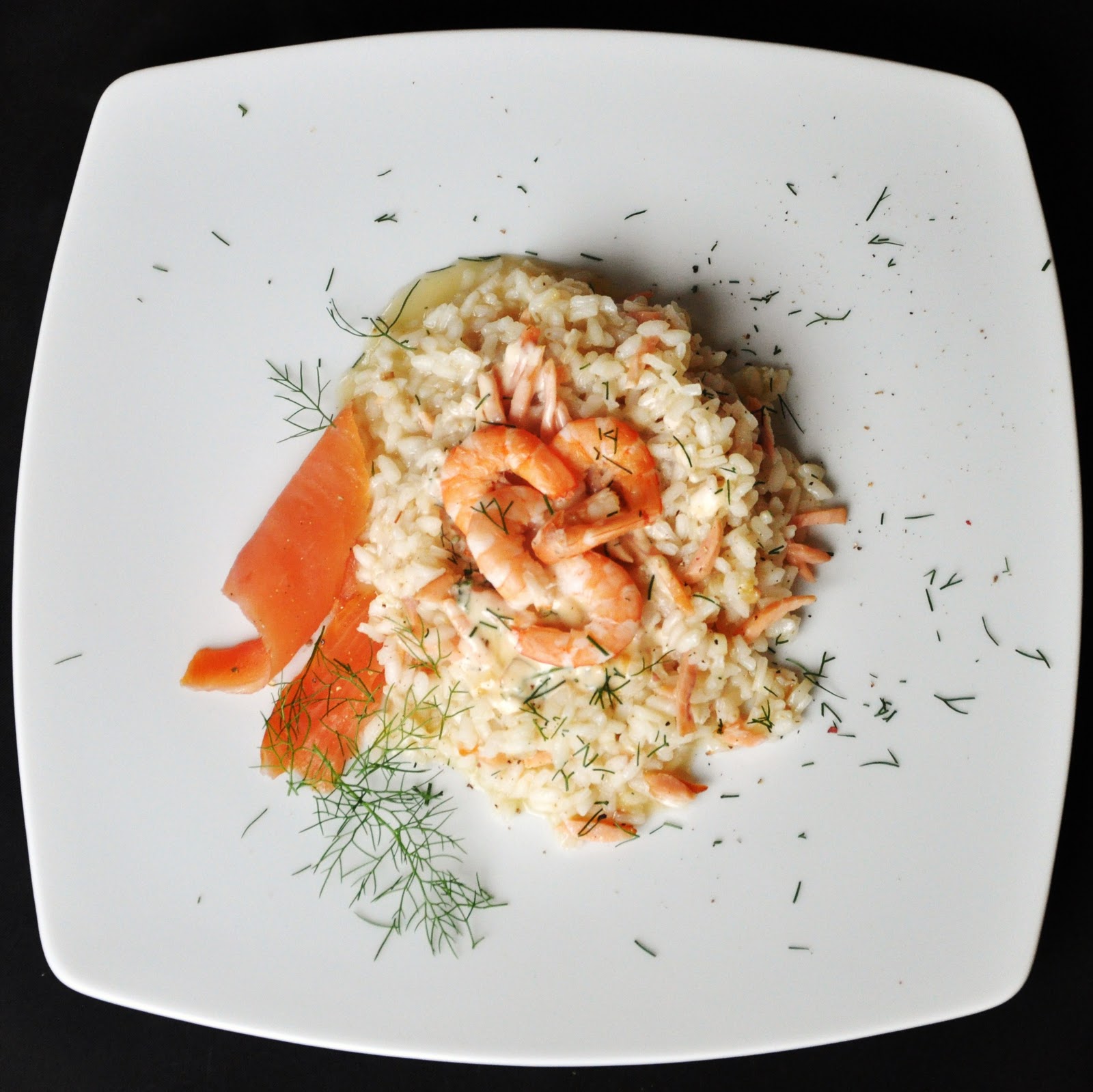 Risotto al salmone con gamberi ESSENZA IN CUCINA