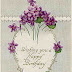 Violetas estilo Vintage para decoupage