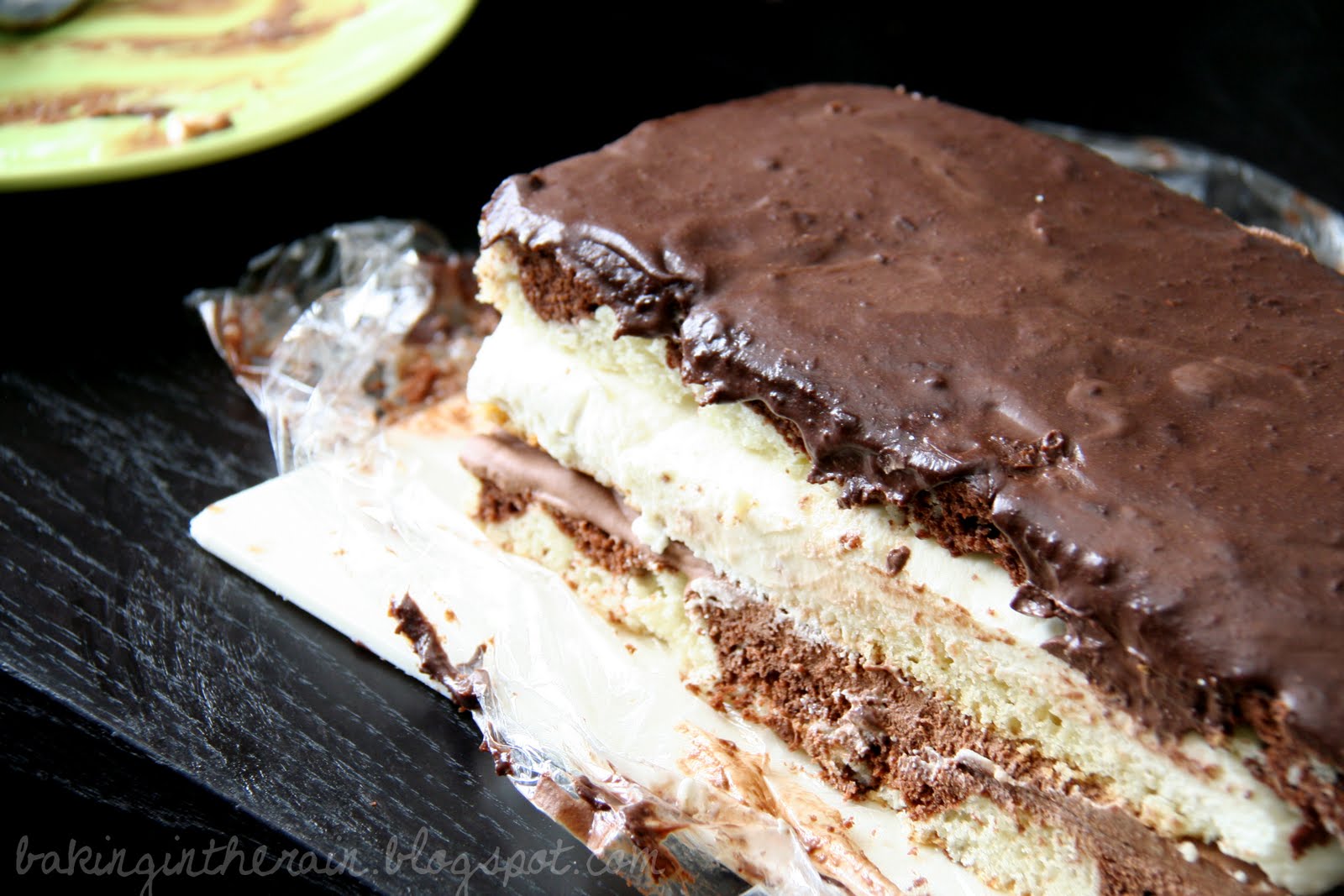 Baking in the Rain Tuxedo Truffle Mousse Cake