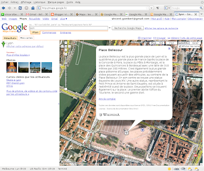 Wikipedia sur Google Maps