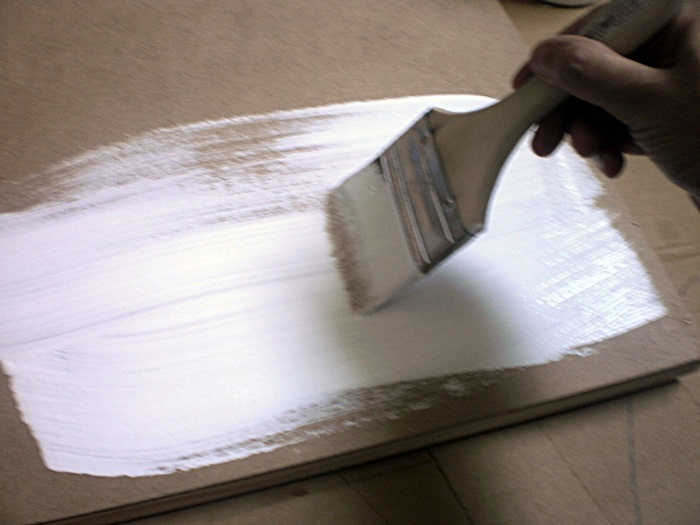 ...mesmerized by the sirens. DIY cradled masonite boards