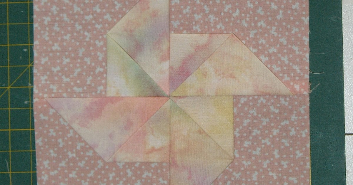 Quilting Now Folded Flower Pinwheel Block Tutorial