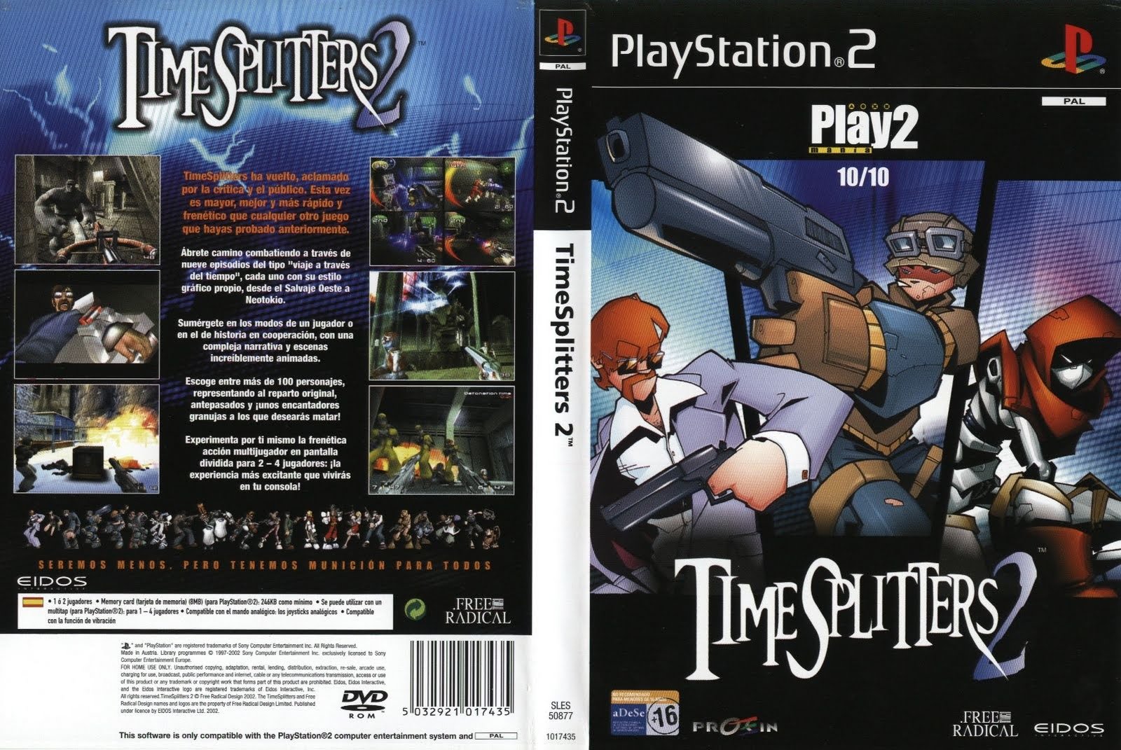 GAME PS2 TIME SPLITTERS 2
