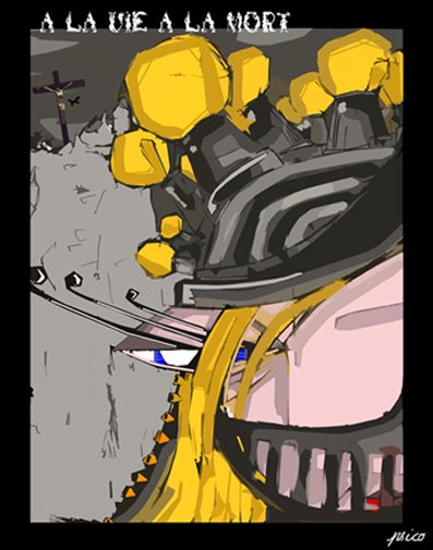dessin recolorié par ordinateur
