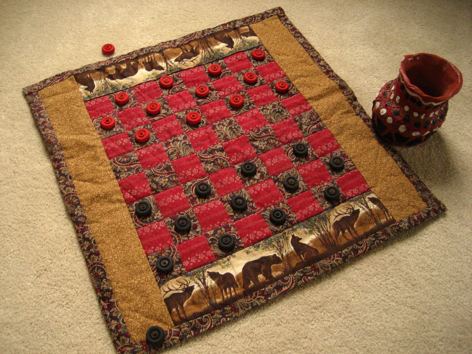 Sew Fine Checkerboard Game Quilt