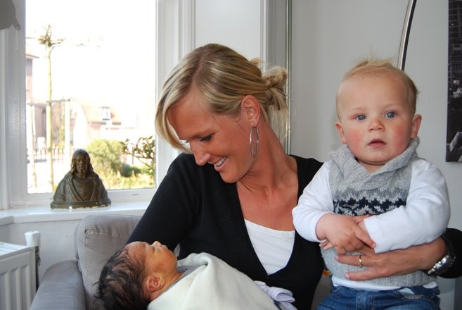 Met godmother Mirjam en cous Kobus
