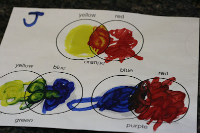 Color Mixing Worksheet