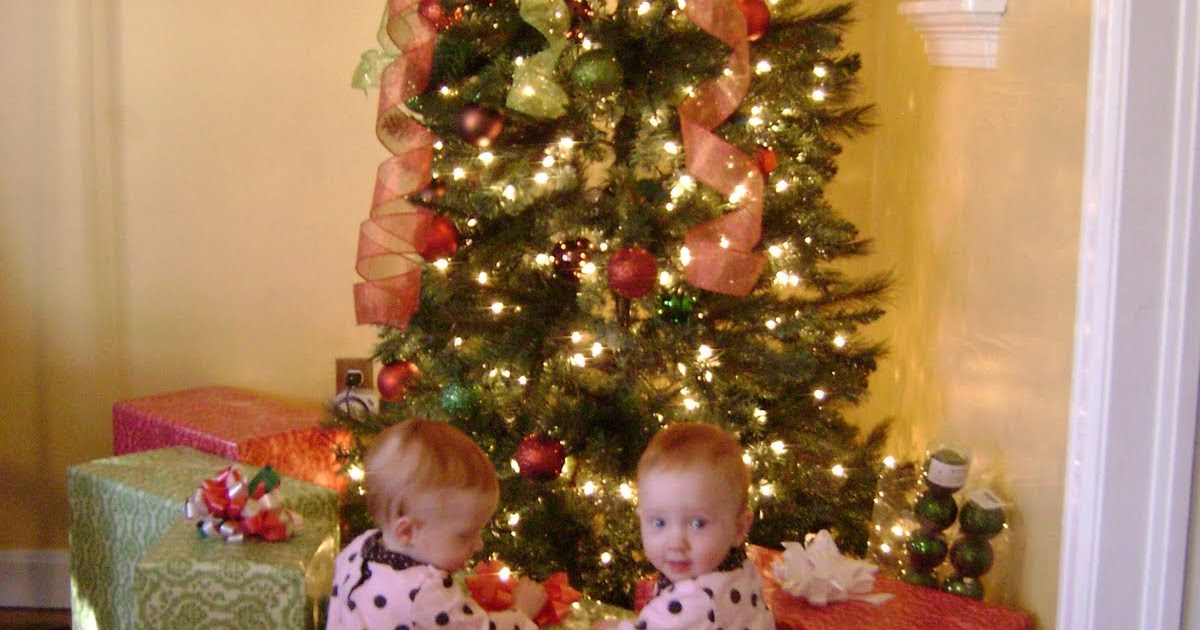 Brian and Megan's Triplets Christmas Tree Barricade