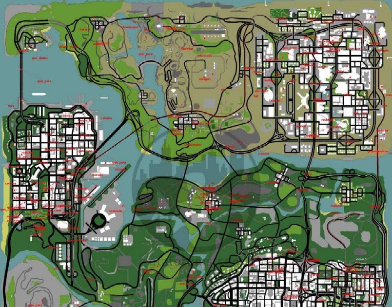 GTA Brasil Team - Desvendando o universo Grand Theft Auto: Mapa