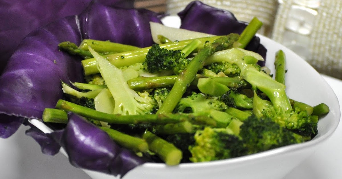 in vogue at home Broccoli & Asparagus Stir Fry