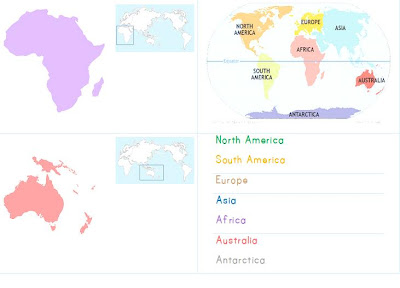 World+map+continents+and+oceans+for+kids