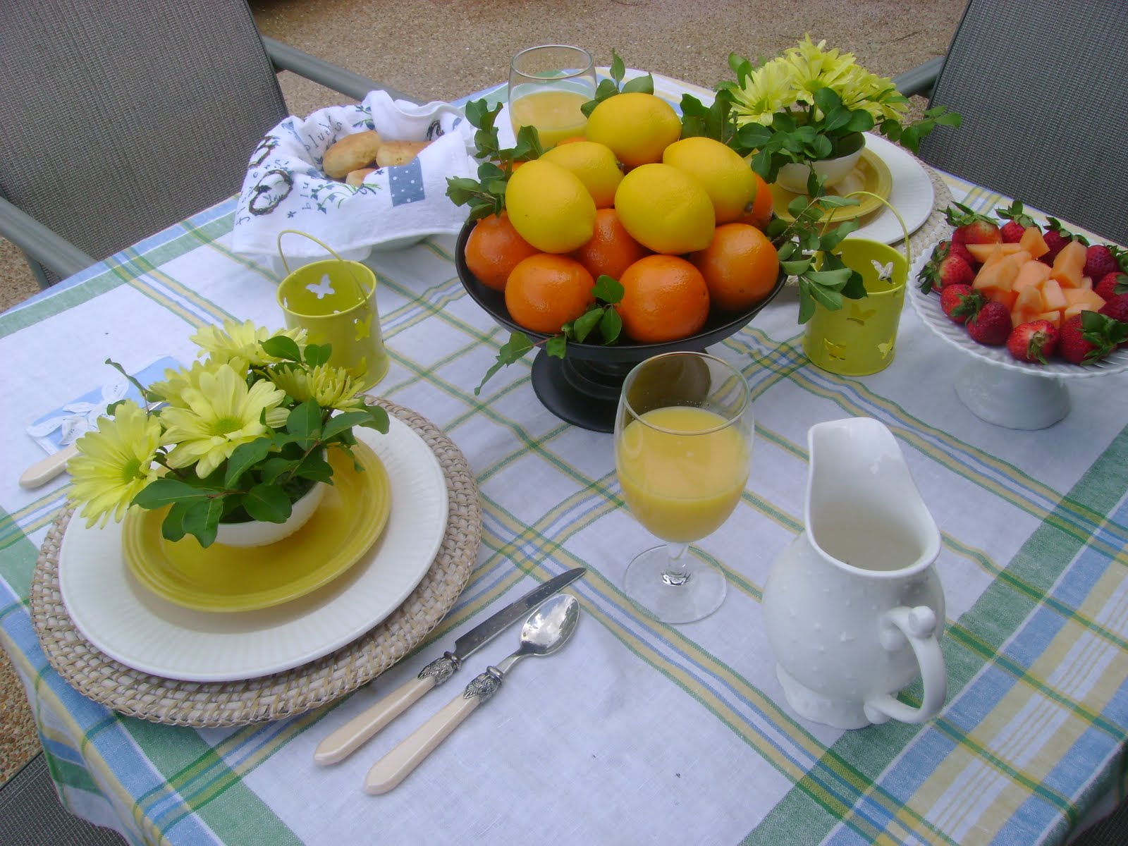 The Sunny Side of the Sun Porch Breakfast on the Patio