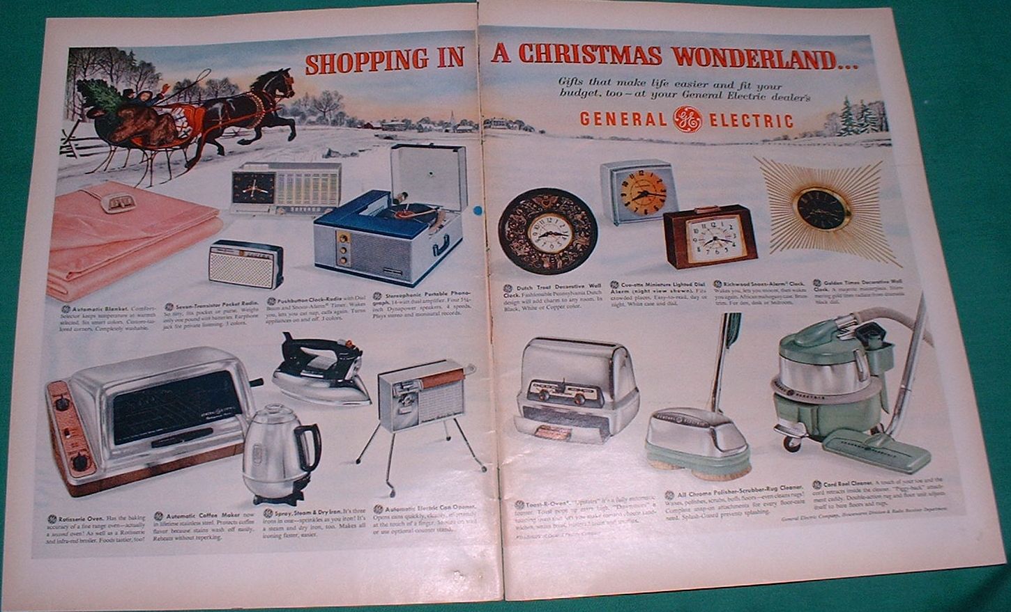 1959 GENERAL ELECTRIC Small Appliance ASSORTMENT Ad Old