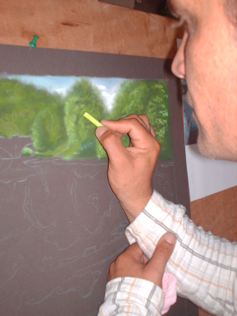 pastel étape par étape