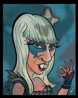 Lady Gaga caricature