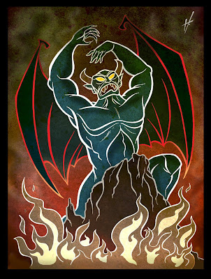 Illustration - Chernabog from Fantasia