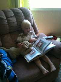 Reading to the "school pet"