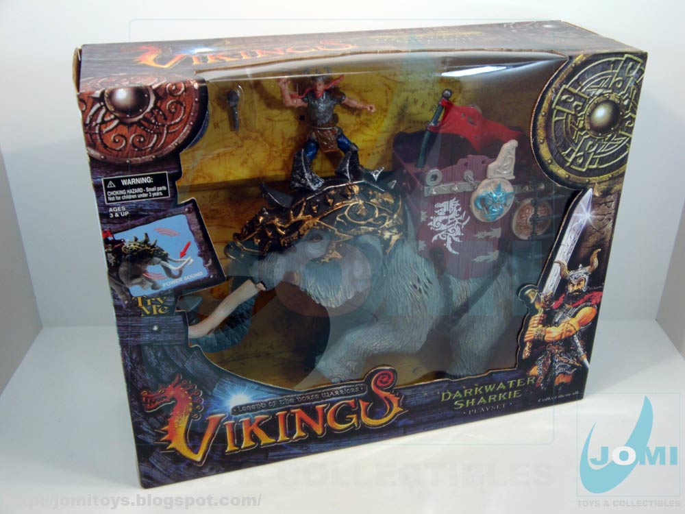 JoMi toys Vikings Darkwater Sharkie Playset Battle Mammoth Bootleg