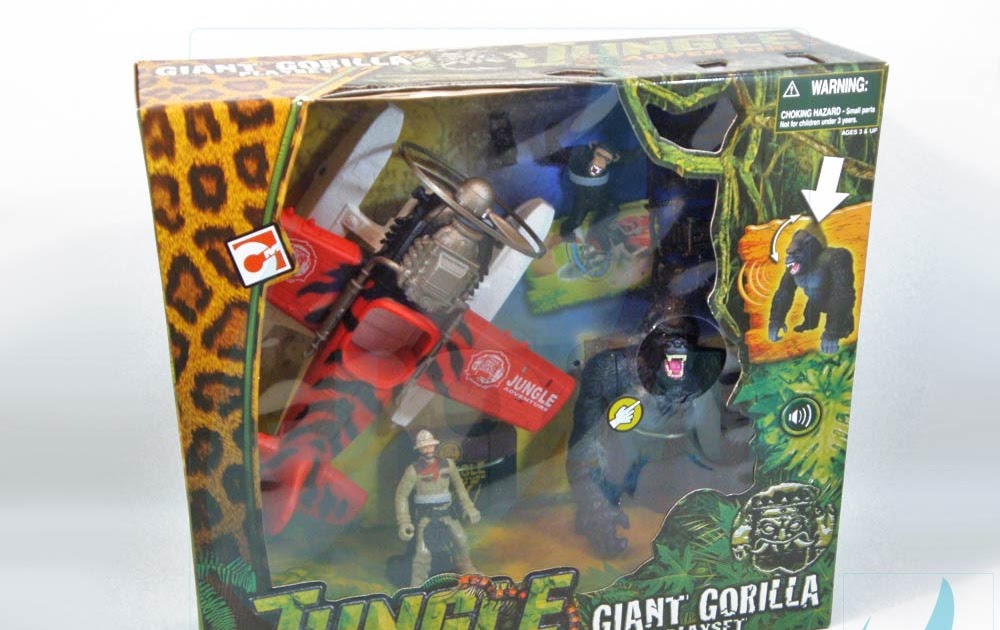 JoMi toys Jungle Adventure Giant Gorilla Playset