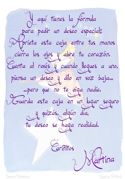 El mensaje que iba dentro de las cajitas los saqué del libro de El mensaje que iba dentro de las cajitas los saqué del libro de
