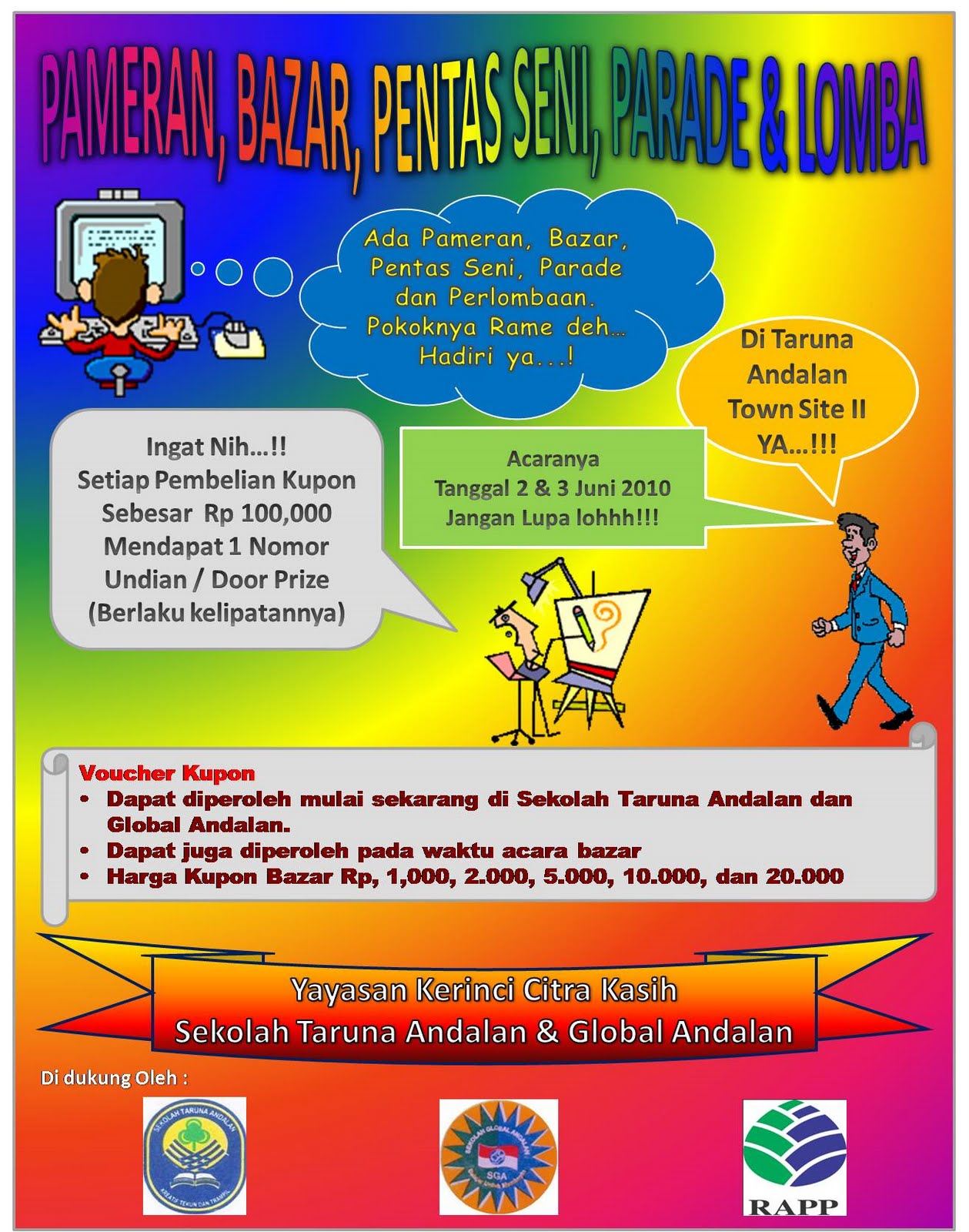 AYo&hellip;.. Hadiri Bazar di Sekolah Taruna Andalan