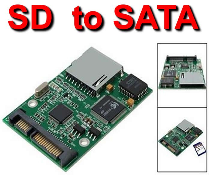 Nbeys SD SDHC MMC to SATA Adapter Converter computer hdd