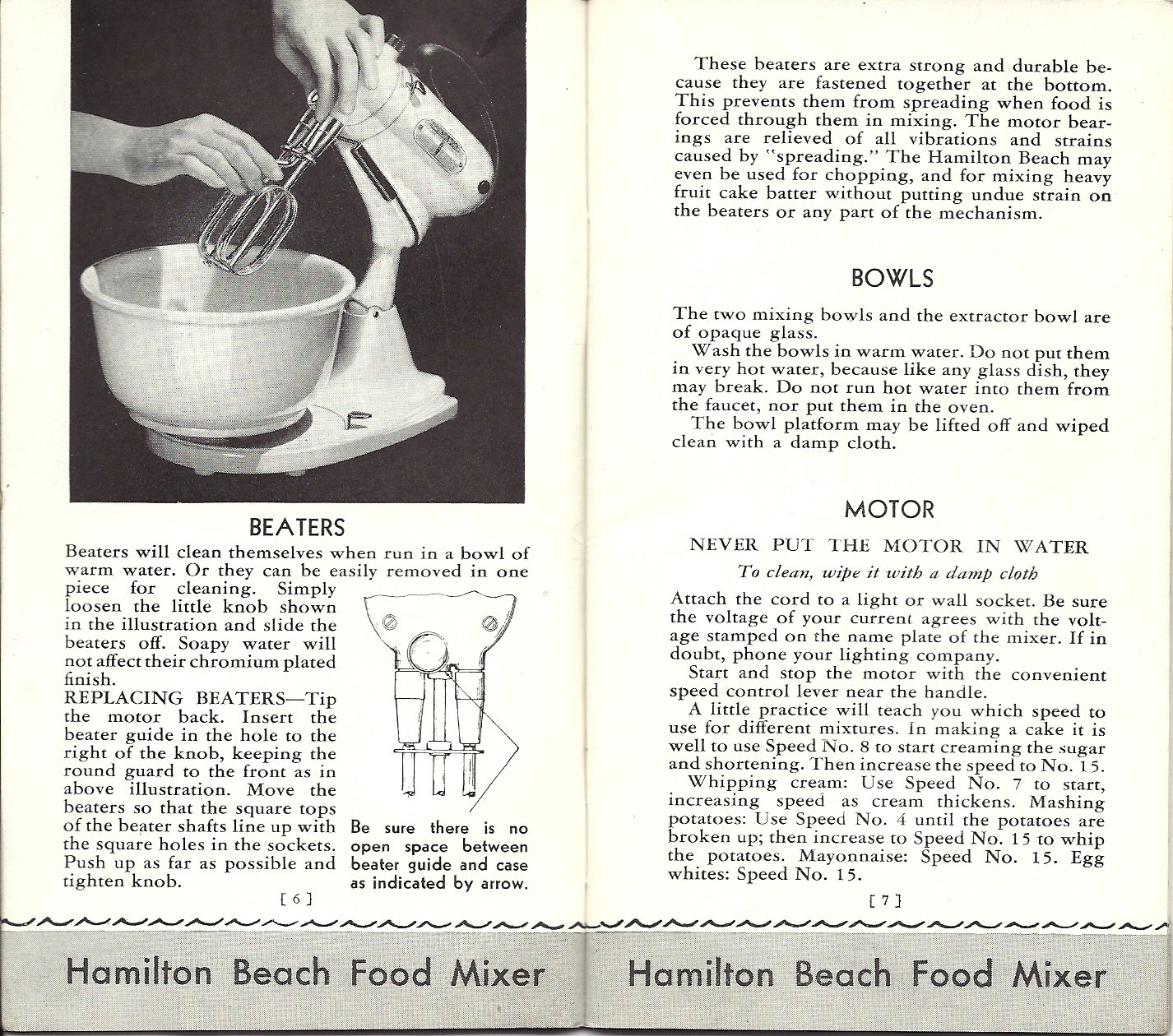 I ♥ Aldi: Hamilton Beach Model E Food Mixer Instruction Manual