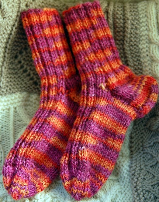 Bilde Av Glattstrikk På Sokker