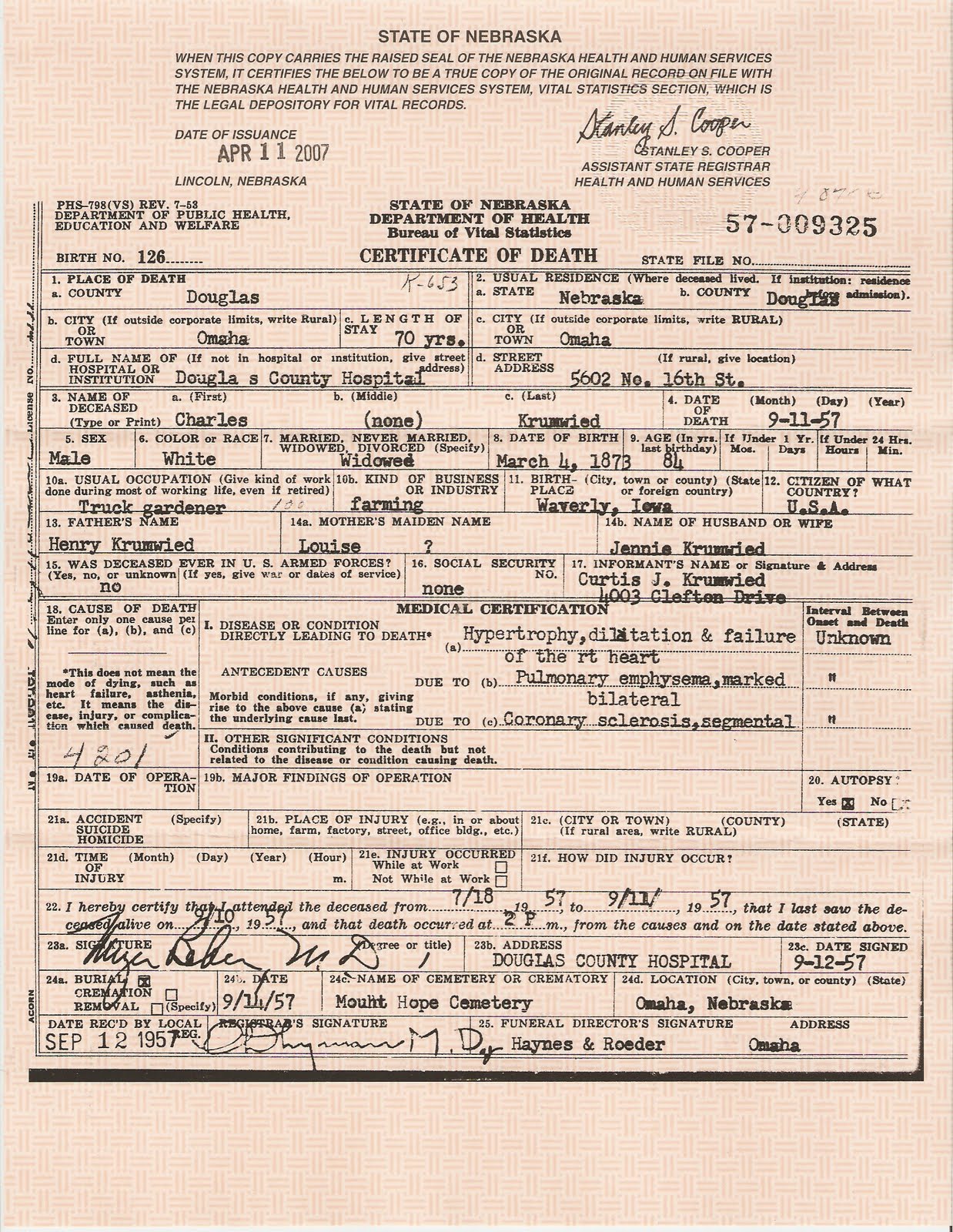 Erion Krumwied And Related Families Genealogy Death
