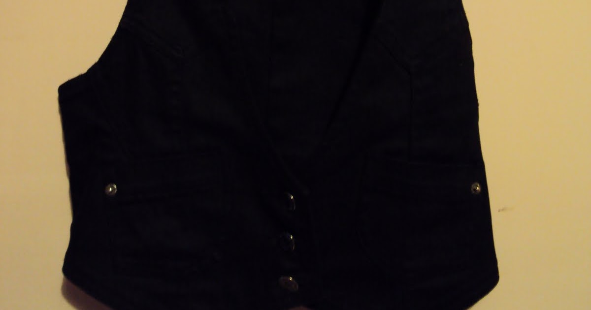 Womenswear Women's Black Denim Vest Size S