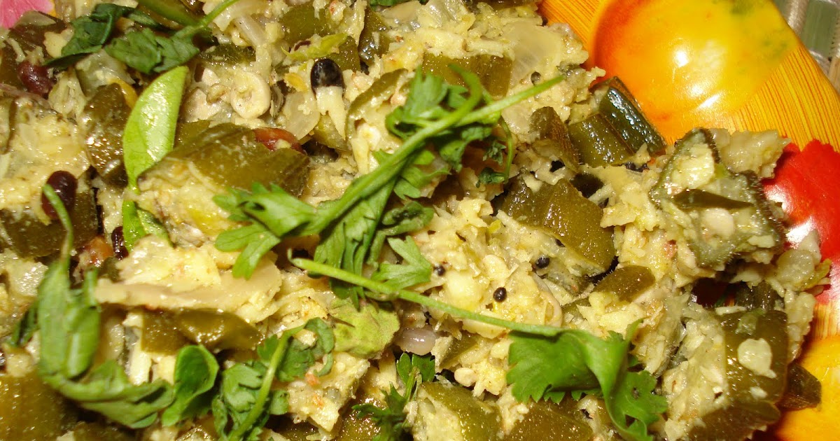 OKRA IN GRATED COCONUT FRY / BENDAKAYA KOBBERA THALIMPU Prathi's Cuisine