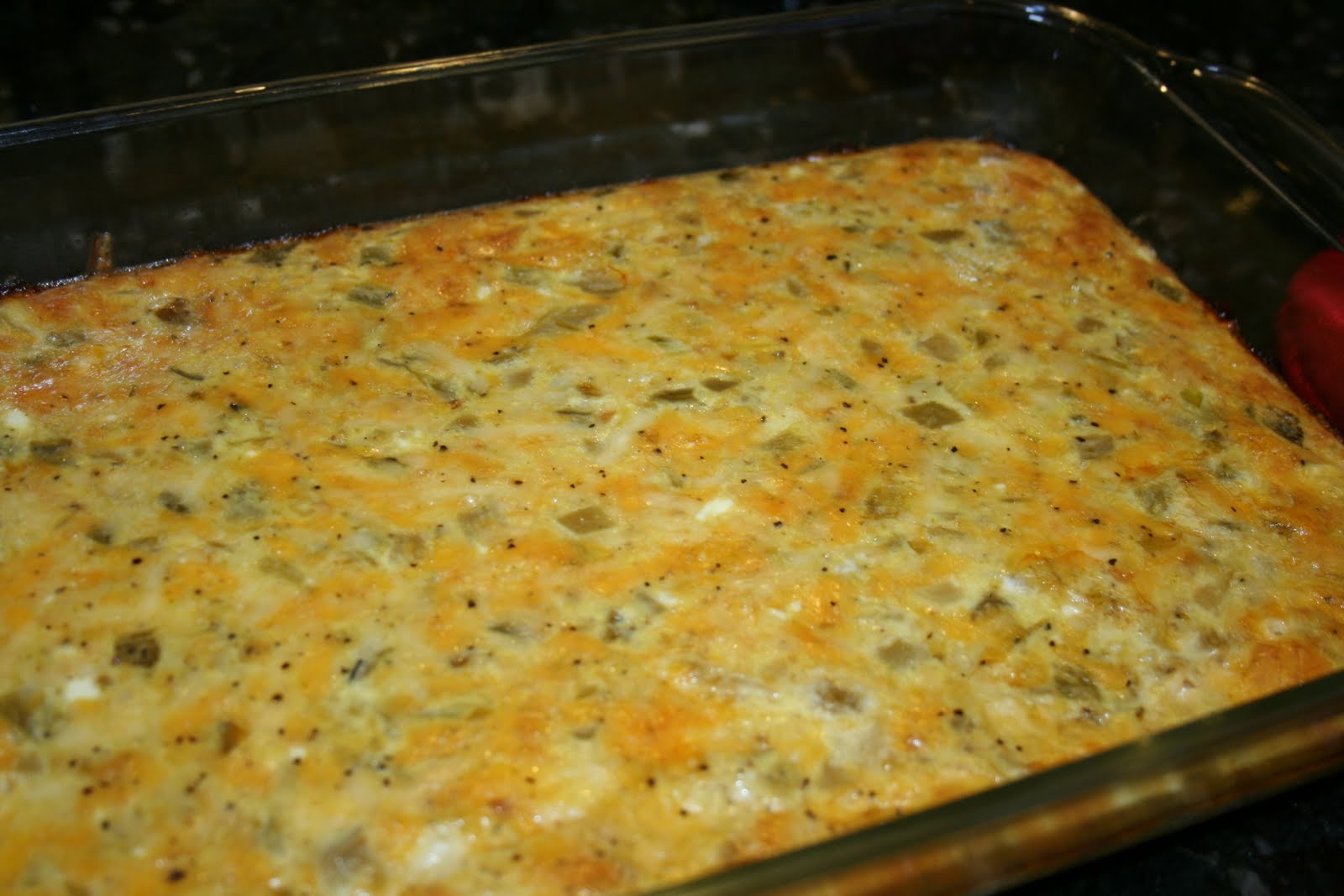 Green Chile Cheese Squares