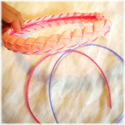 weaving with ribbon