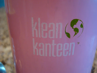 Klean Kanteen logo on bottle