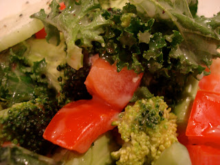 Mixed salad with Vegan Slaw Dressing