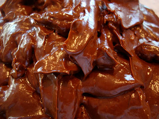 Close up of Raw Vegan Chocolate Mousse in container
