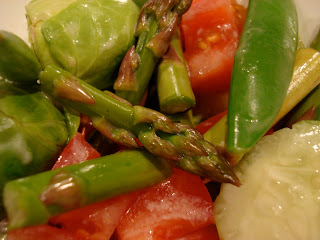 Close up of salad with Vegan Slaw Dressing