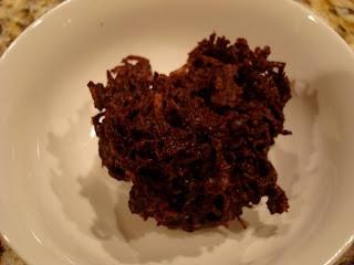 Overhead of Raw Vegan Chocolate Coconut Snowballs in bowl