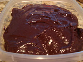 Vegan Brownies in clear container
